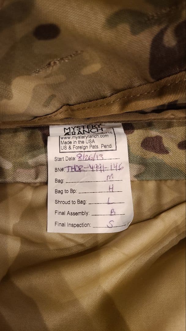 Mystery Ranch THOR ミステリーランチ ASAP 3-ZIP