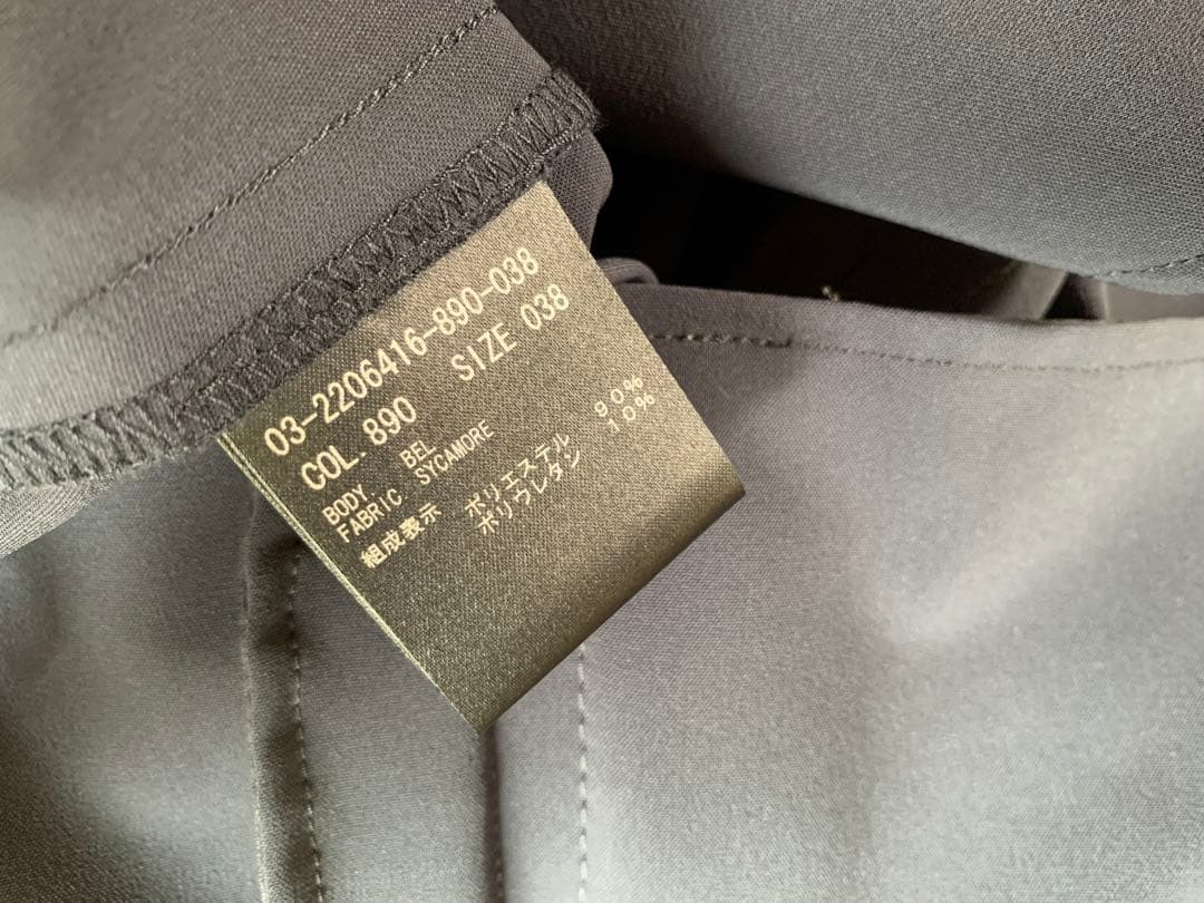 theory luxeネイビー ガウチョパンツ 38タグ付き新品