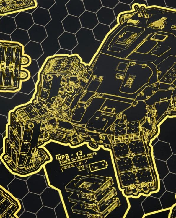 サイバーパンク2077 CHIMERA SCHEMATIC LITHOGRAPH