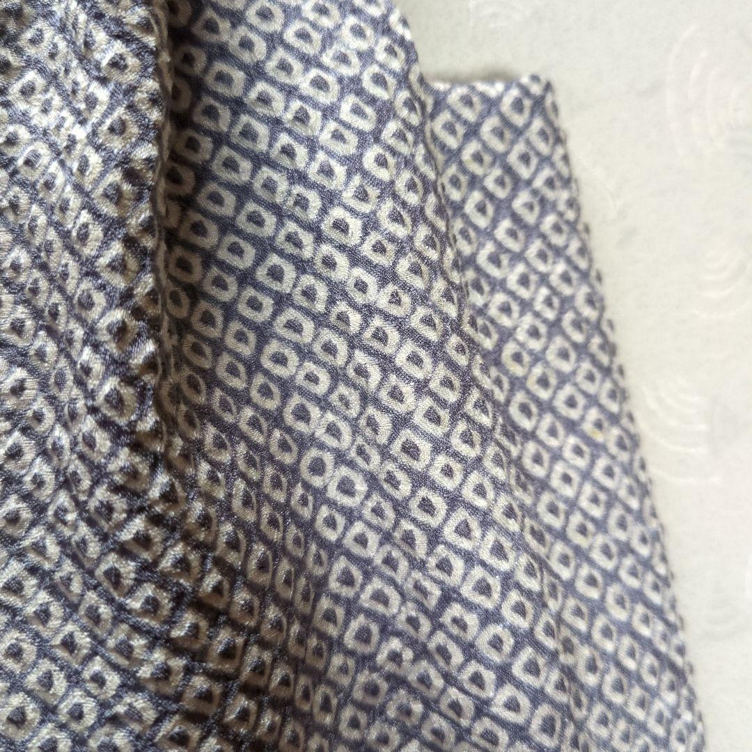 七五三３歳正絹総絞り柄入りの被布（中綿無し）薄グレー