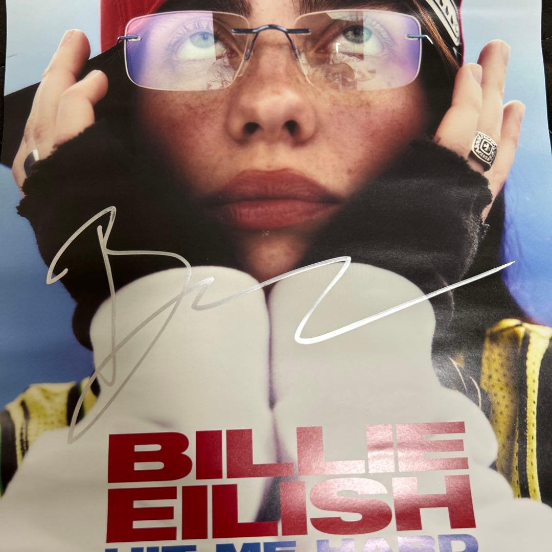 超限定品Billie Eilish ビリーアイリッシュ直筆サイン入りポスター