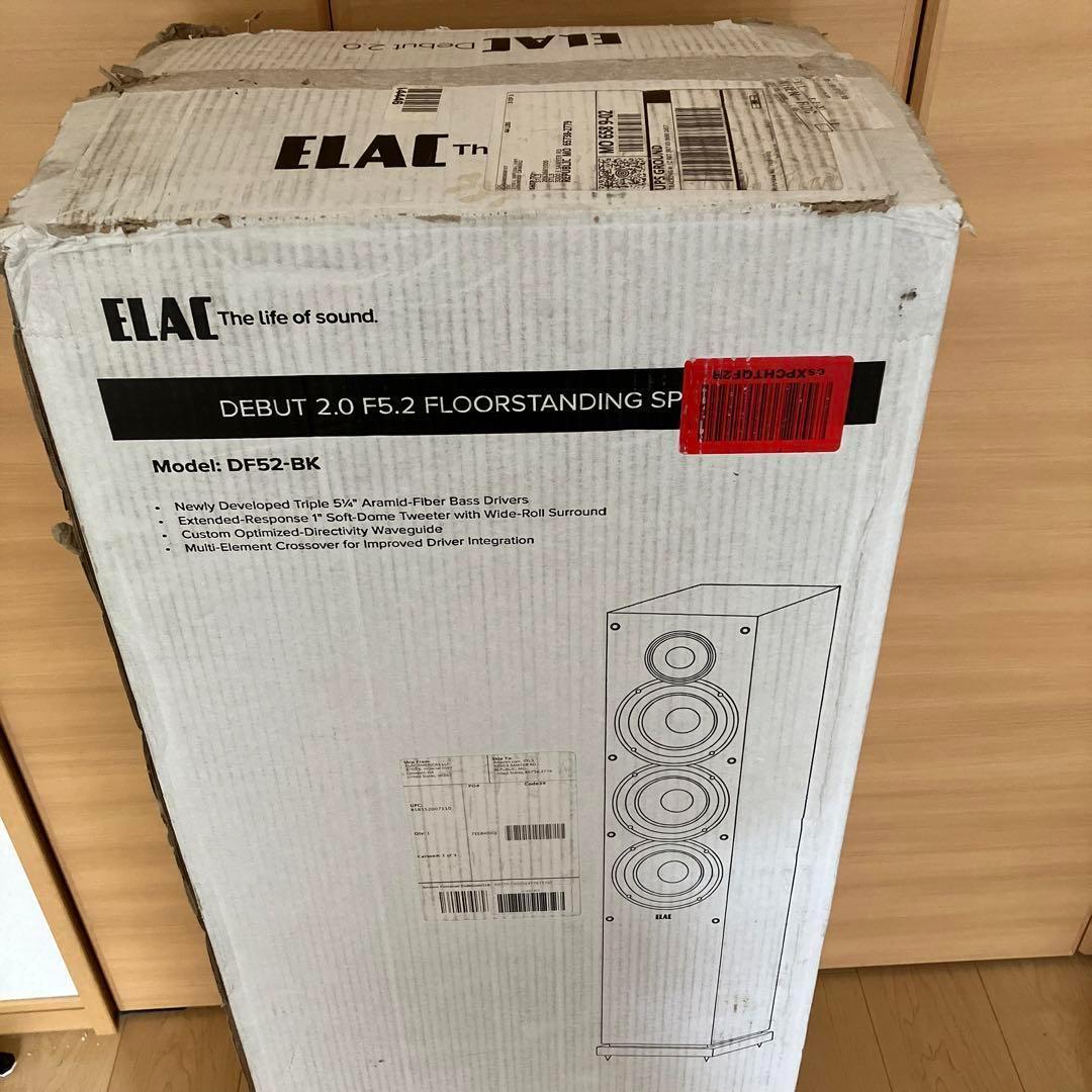 Elac Debut 2.0 F5.2 フロアスタンディングスピーカー ブラック