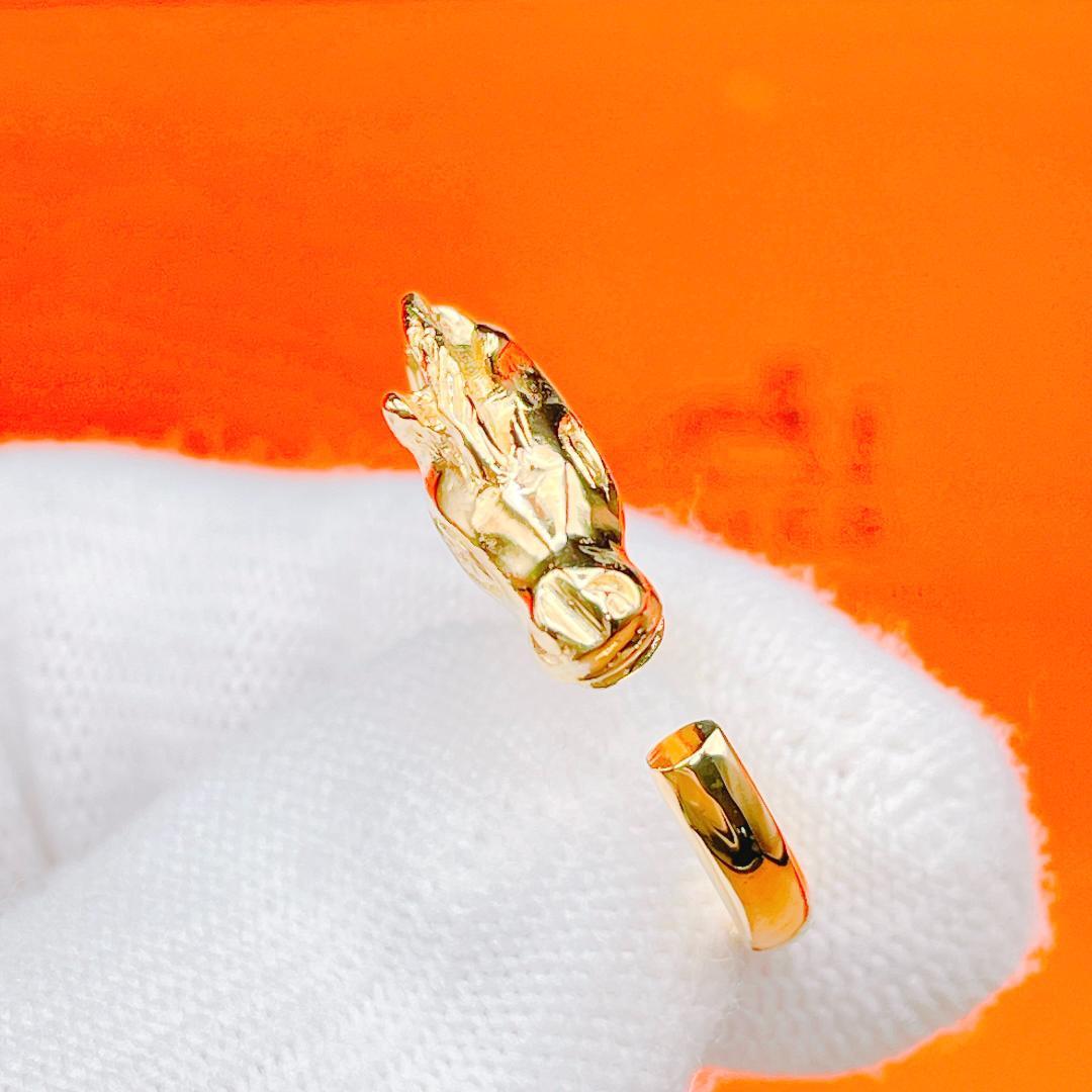 ◇エルメス◇新品仕上済 シュバルホース リング 指輪 ゴールド 12号 ブランド