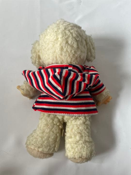 セキグチ 旧ロゴ 仔羊 ぬいぐるみ パーカー付き 当時物 昭和レトロ 羊 ヒツジ