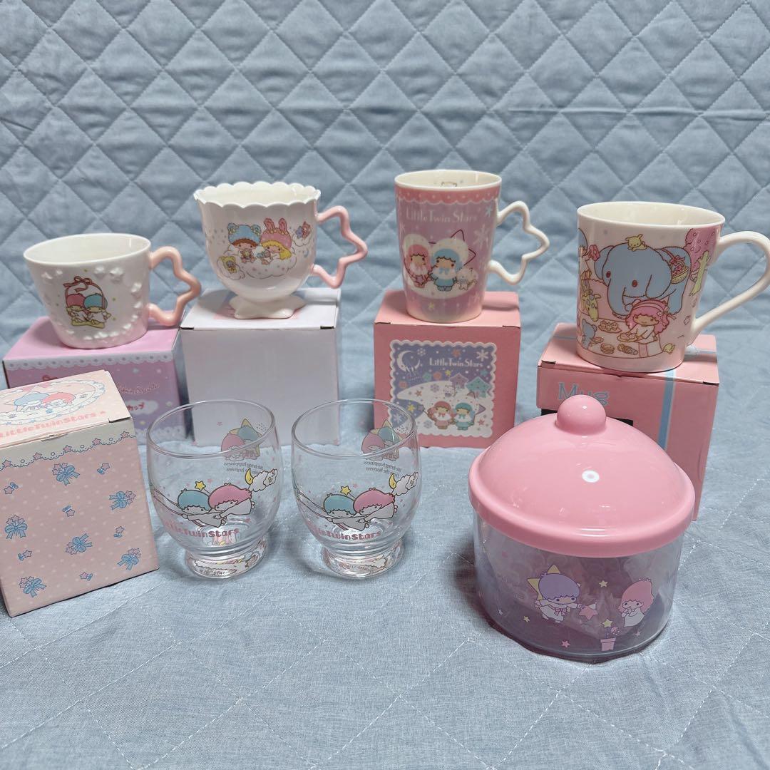 サンリオ❣️激レア　キキララ パフポフ　マスコット　テーブル　プレート　マグ