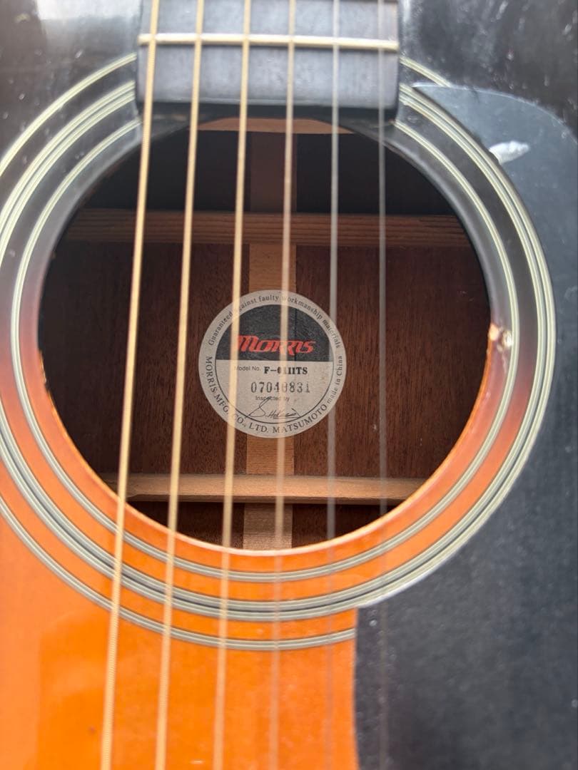 Morris アコースティックギター サンバースト