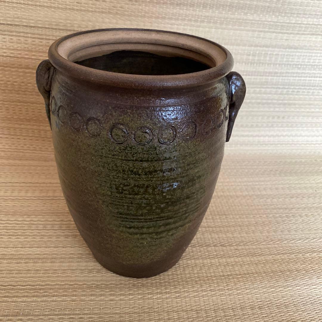 備前焼  古備前 耳付壺