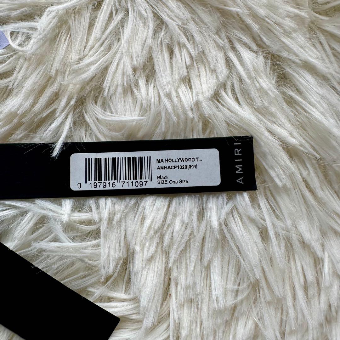 AMIRI ブラックメッシュバックキャップ 新品タグ付き