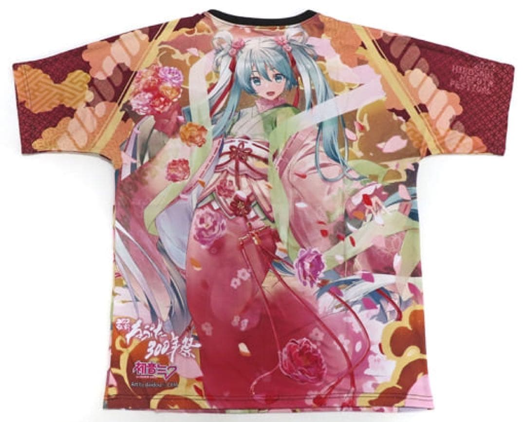 「弘前ねぷた300年祭」×「初音ミク」 繚乱フルグラTシャツ Art by 大堂