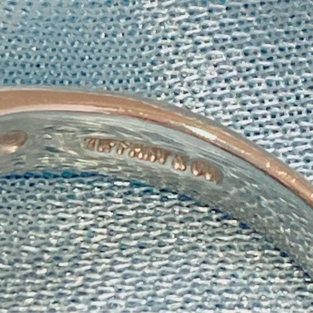 ティファニー　シグネチャークロスリング　コンビ　8号