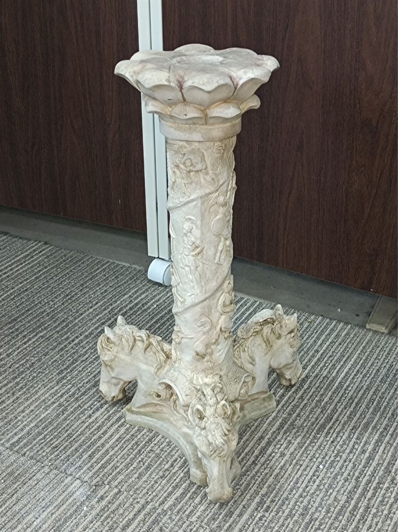 [八5790] 装飾台座　燭台　高さ約49㎝