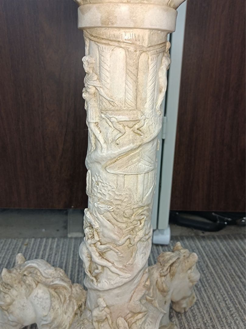 [八5790] 装飾台座　燭台　高さ約49㎝