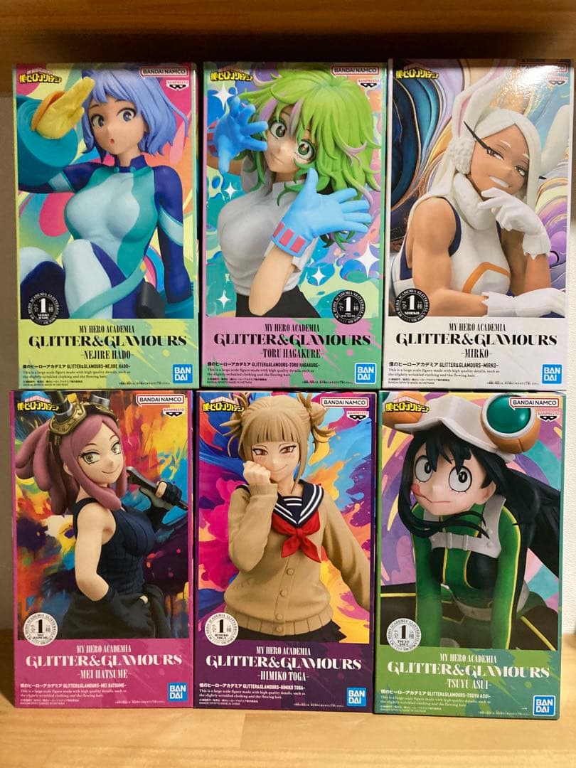 グリッター　葉隠透　波動ねじれ　ミルコ　発目明　蛙吹梅雨　トガヒミコ　フィギュア