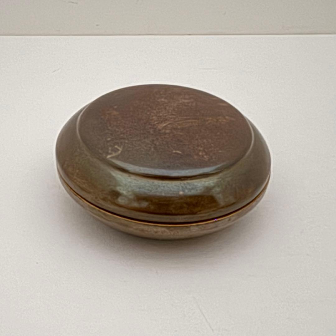 茶道具 京都 小椋左近 銀平丸香合 漆器 共箱