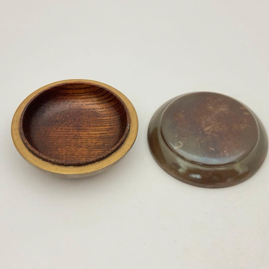 茶道具 京都 小椋左近 銀平丸香合 漆器 共箱