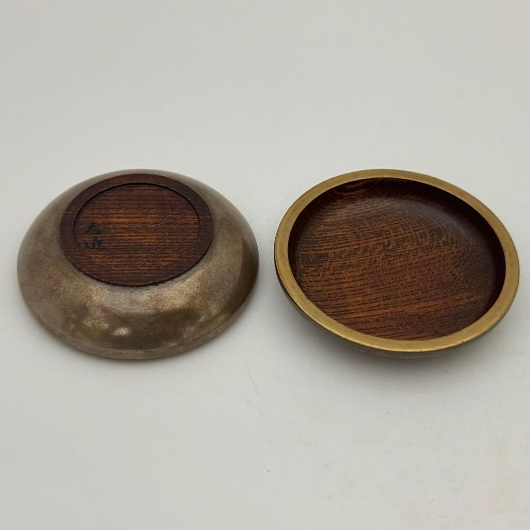 茶道具 京都 小椋左近 銀平丸香合 漆器 共箱