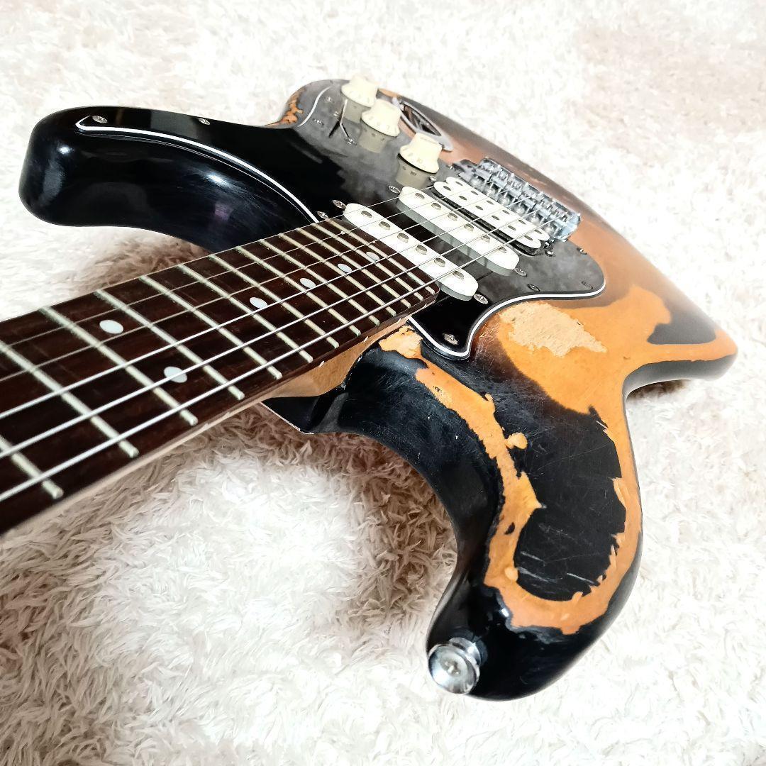 ハードレリック　スティーヴィーレイボーン風　カスタムギター　Squier　SRV