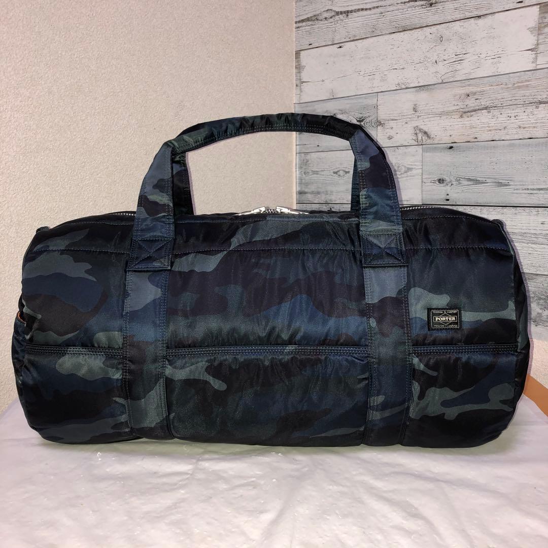 未使用級✨激レア ポータータンカー ボストンバッグM 2wayカモフラネイビー