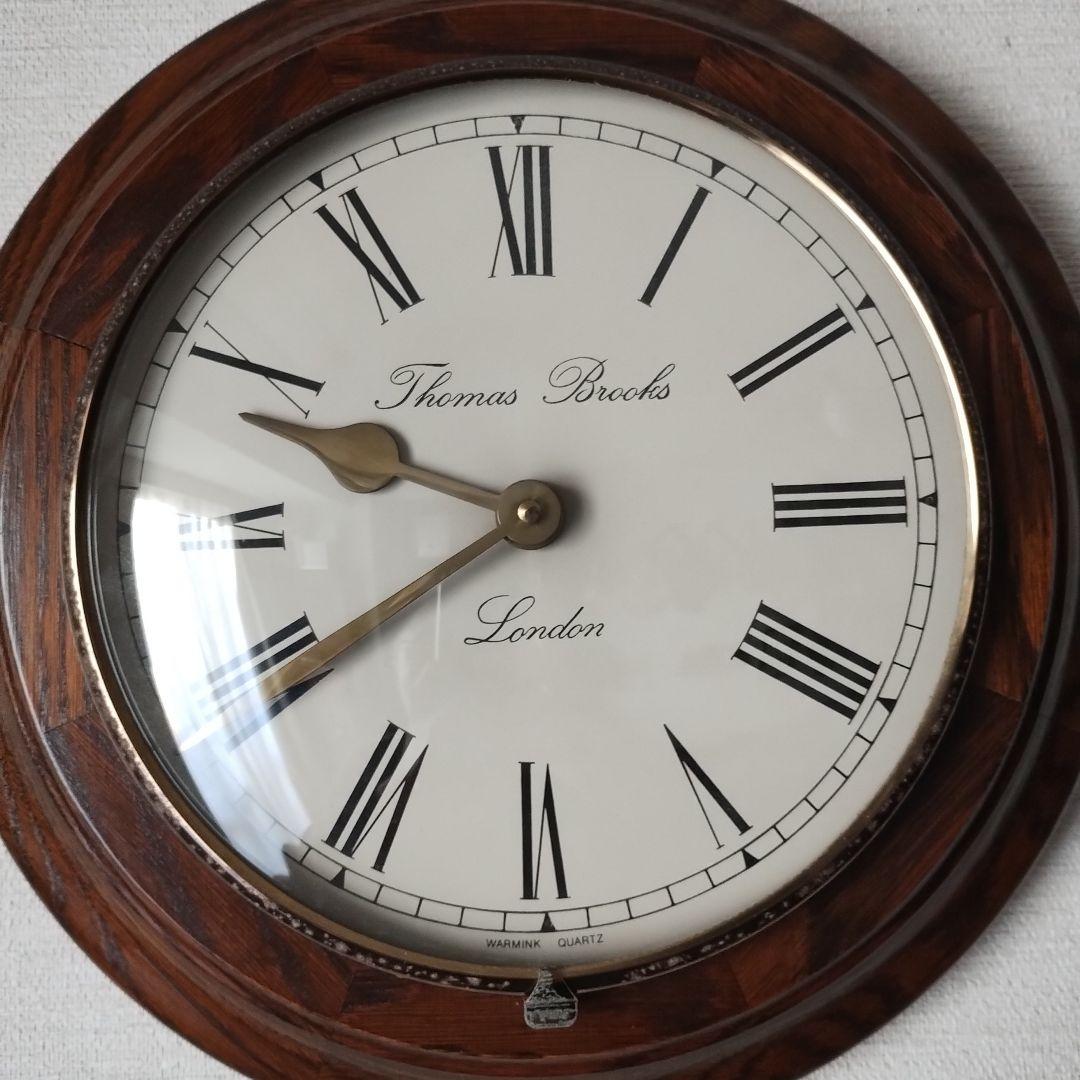 星*様 THOMAS BROOKS　LONDON　掛時計　クォーツムーブメント