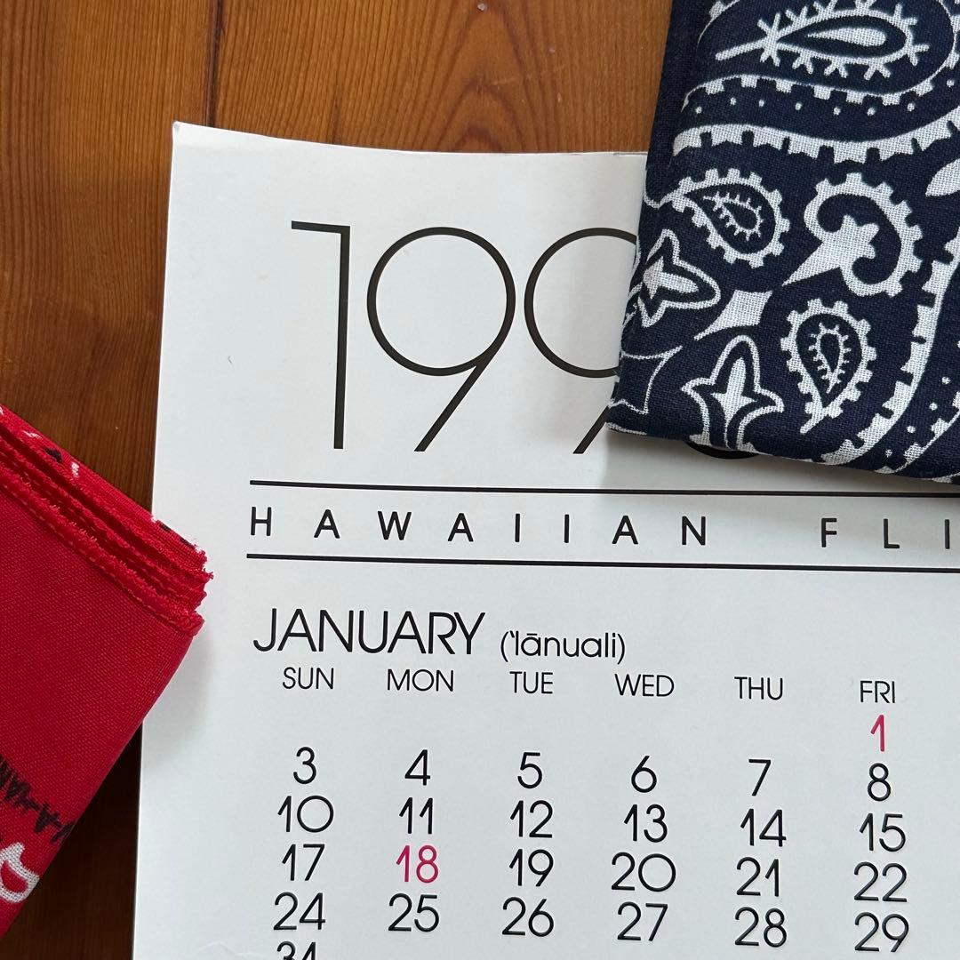 93年旧ロゴHAWAIIAN AIRハワイアン航空オリジナルカレンダーポスター1