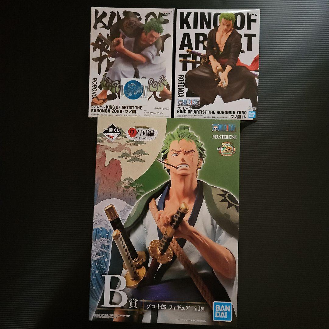 未開封❕ワンピースフィギュア　ゾロ　3点