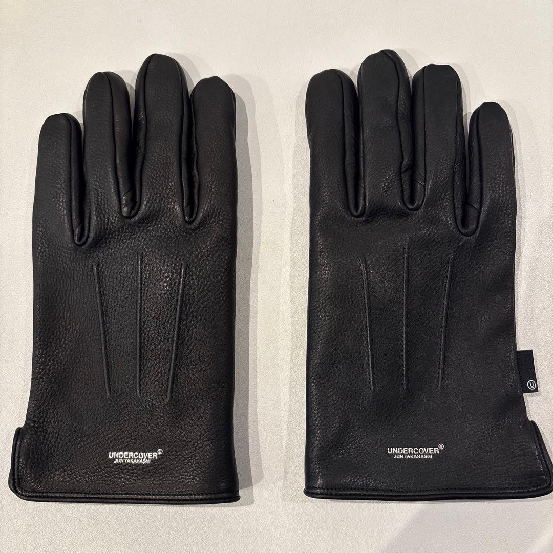 【最終値下げ価格】UNDERCOVER カウレザーグローブ　ブラック