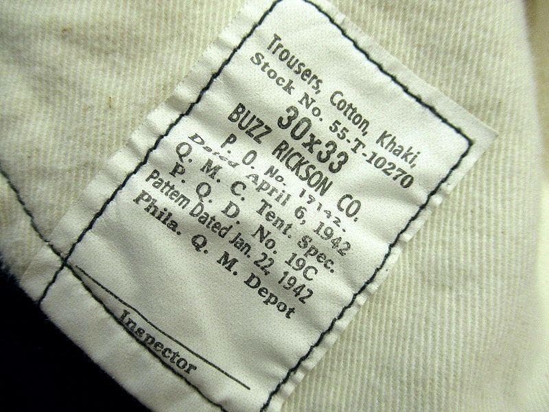 美品 バズリクソンズ BR41860 40s ミリタリー チノ ワーク パンツ