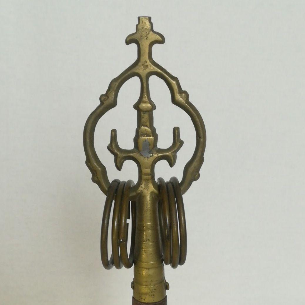 六輪錫杖　手錫杖　密教仏具　仏具