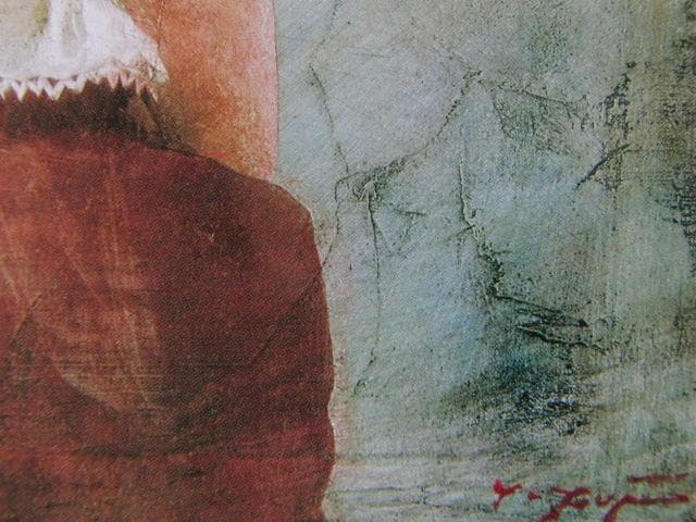 藤井勉、「ボレロ」、希少な額装用画集より、新品高級額装付