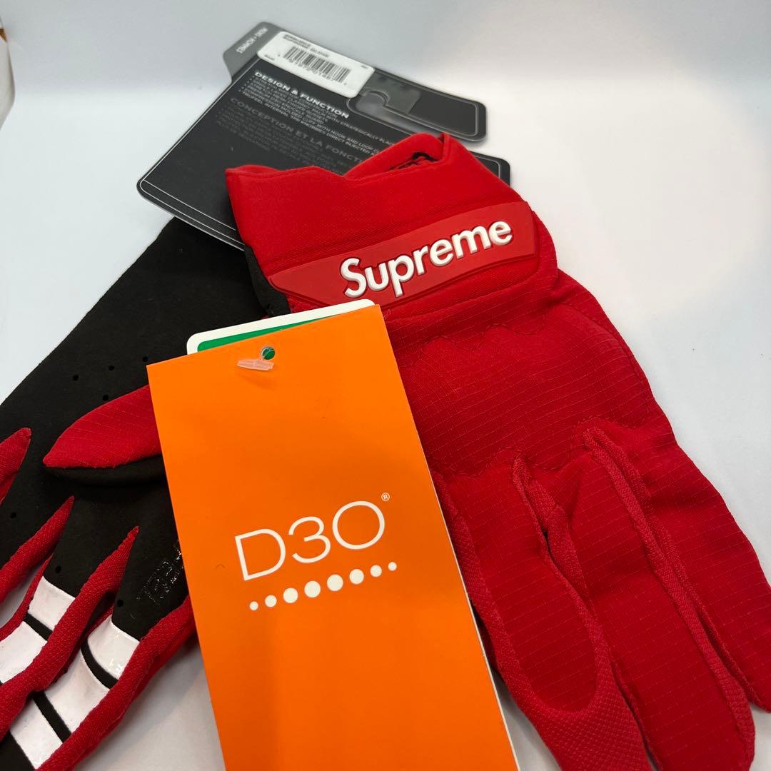 未使用品　18SS Supreme Fox Racing Gloves 赤 S