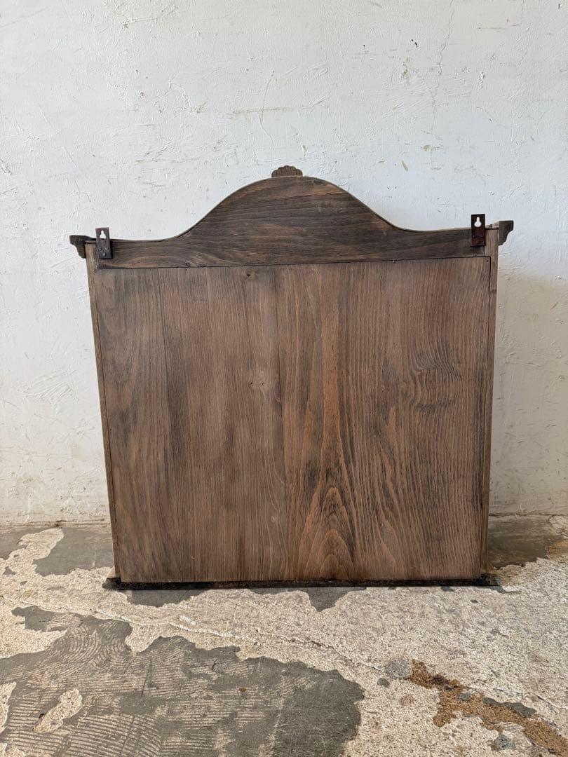 年末・年始SALE ビンテージ ウォールガラスキャビネット 剥離