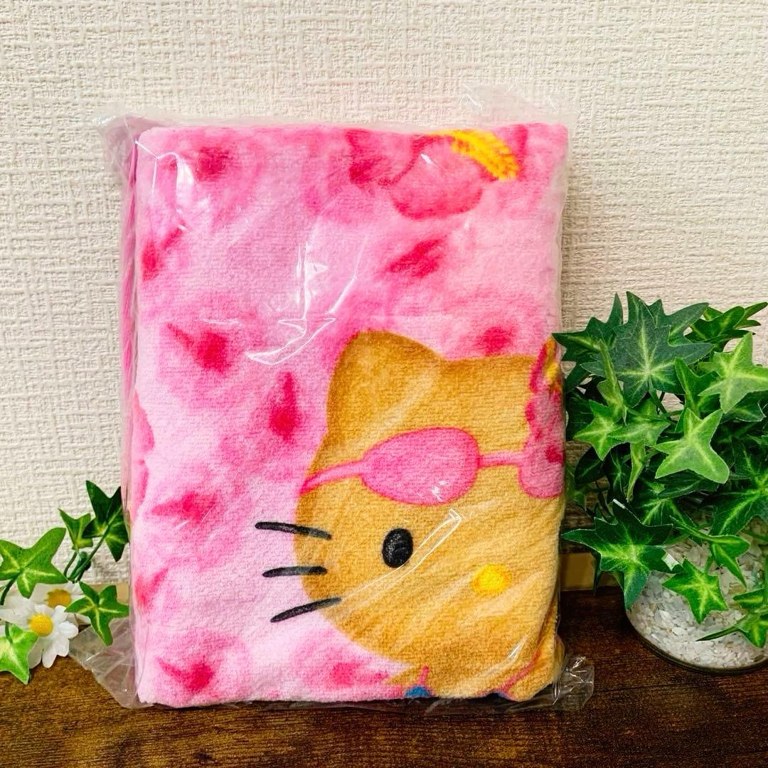 ☆レア☆ハローキティ 夏休み海シリーズ　ビーチ　日焼け水着バスタオル　2002