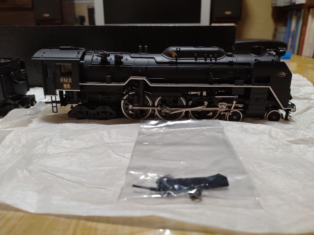 天賞堂　HOゲージ　C62形蒸気機関車　ブラスモデル　前照灯点灯化