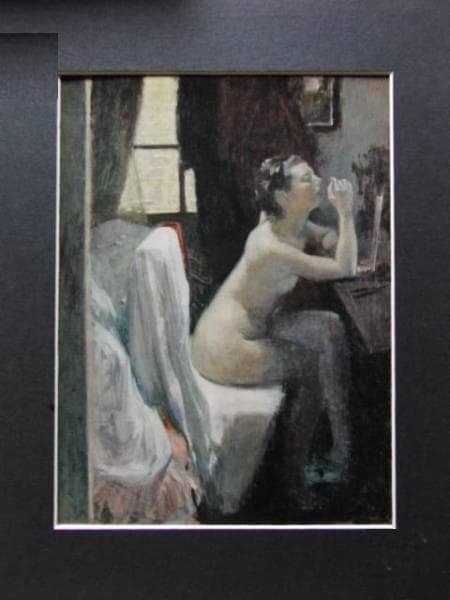 小磯良平、【裸婦】、希少な限定額装用画集画、新品高級額 額装付