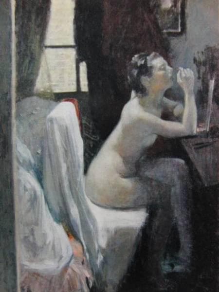 小磯良平、【裸婦】、希少な限定額装用画集画、新品高級額 額装付