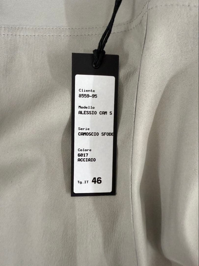 カビちゃんさま専用 エンメティ EMMETI レザージャケット 46 グレー