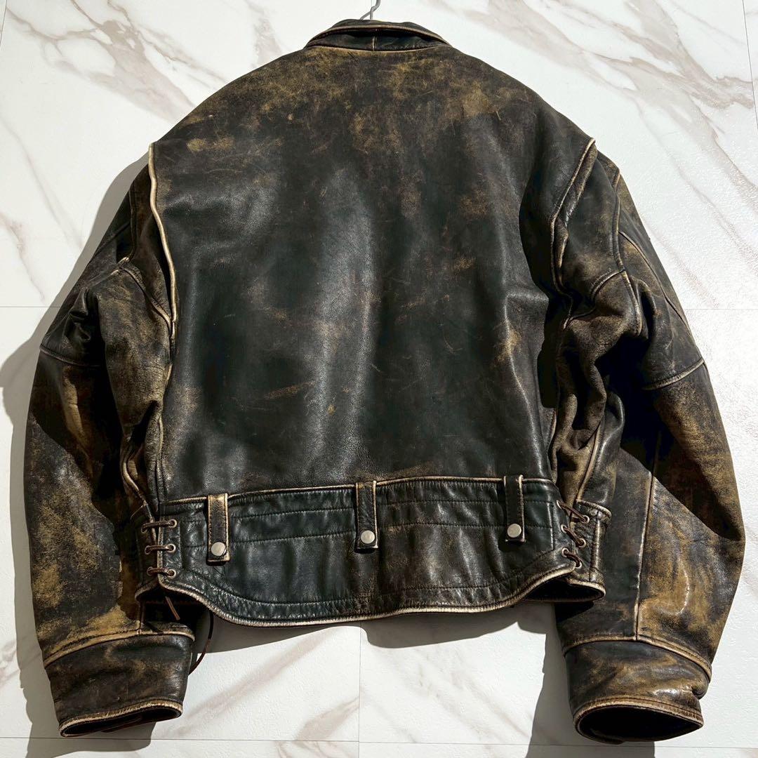 【超希少】Lee TREVOR カウレザージャケット 2XLサイズ キルティング