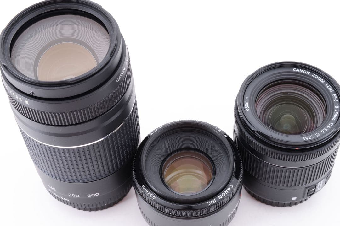 Canon EOS Kiss X10標準&望遠&単焦点トリプルレンズセット