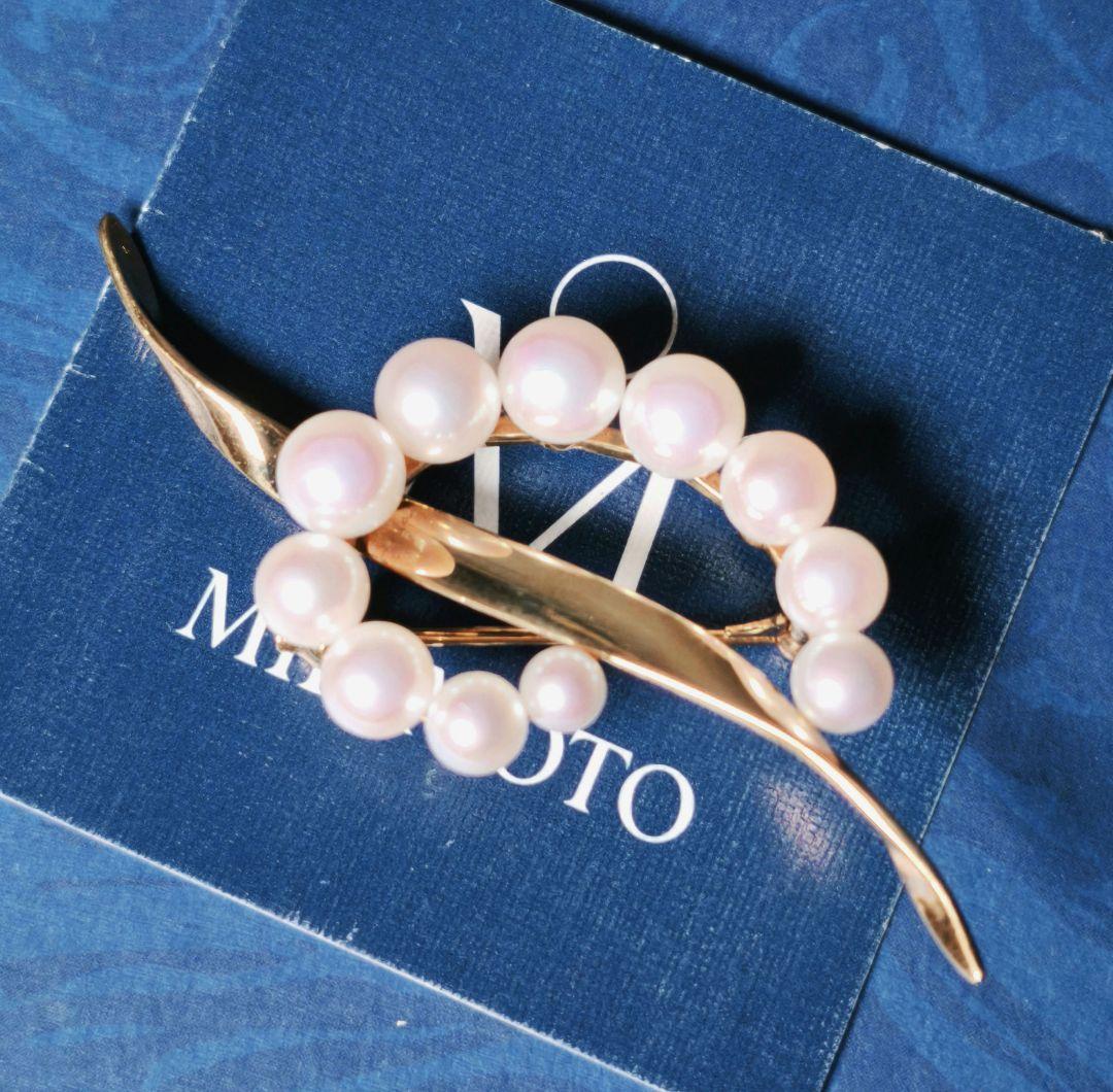 【美品 最高級】ミキモト ブローチ パール サークル K18 愛子様 ご着用 箱