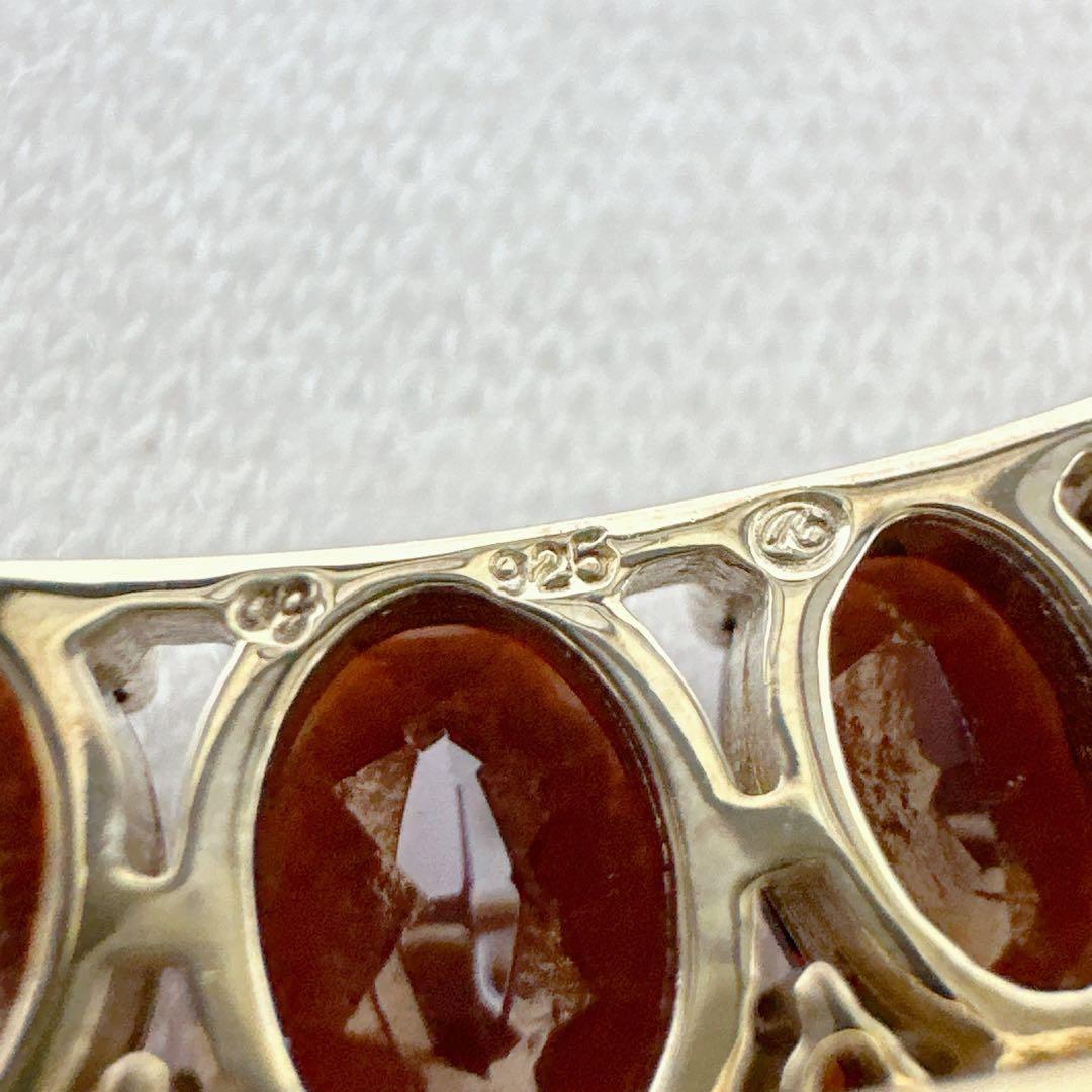 碌山 ロクザン ゴールドカラー ガーネット ブローチ ペンダント 2way