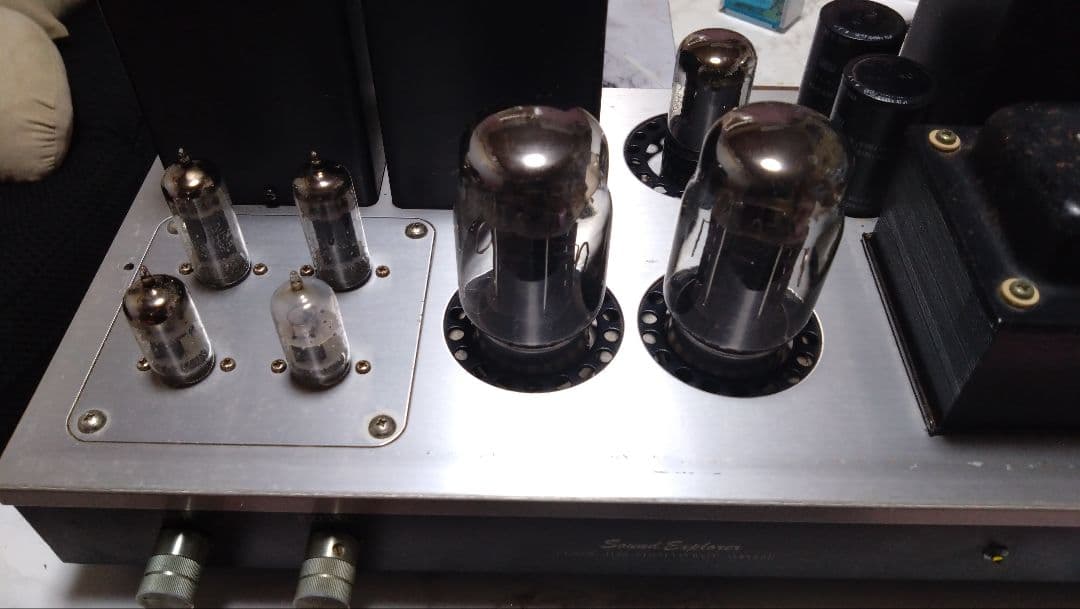 真空管式メインアンプ（キット自作品）　ジャンク出品