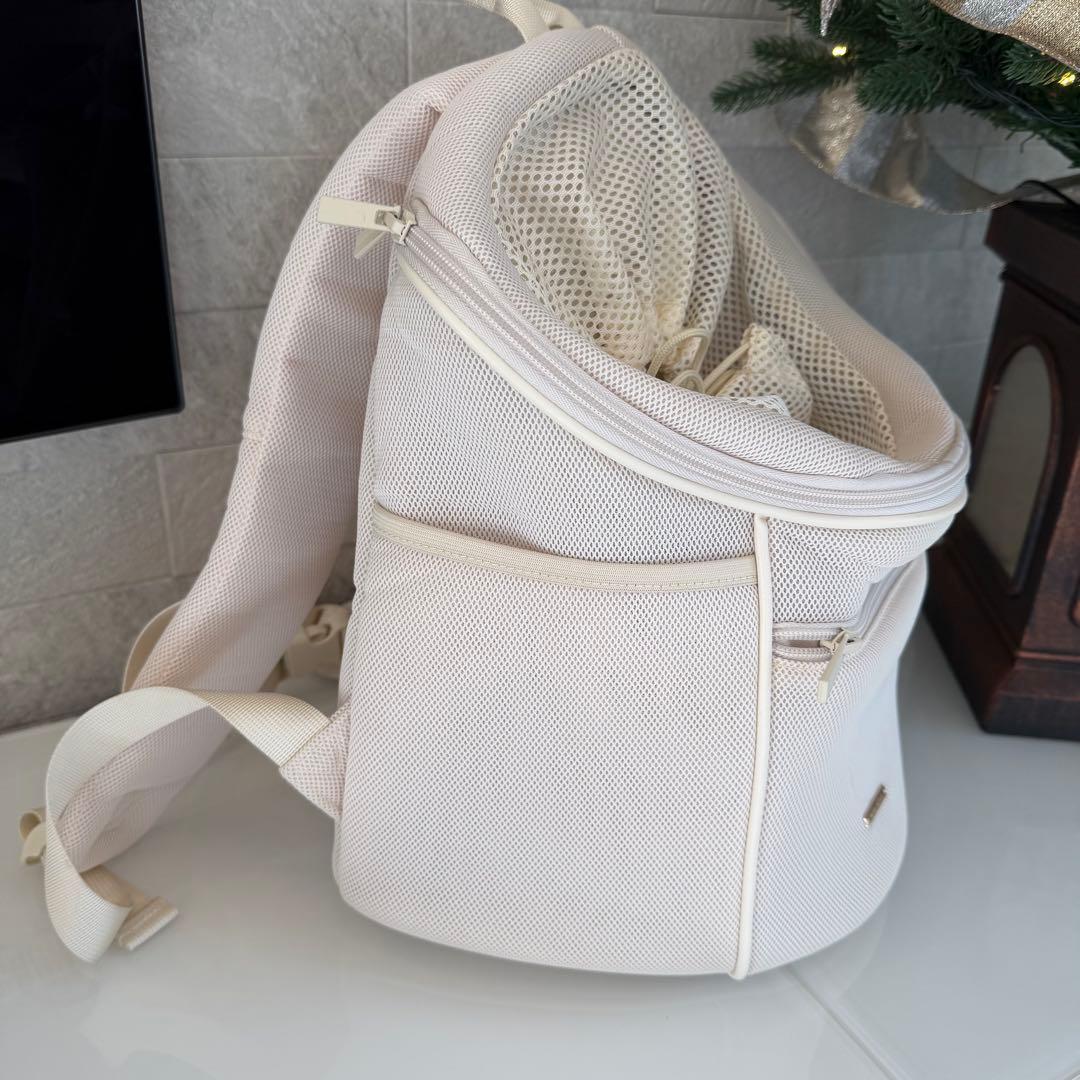 moncheri 犬用キャリーバッグ・メッシュホワイト