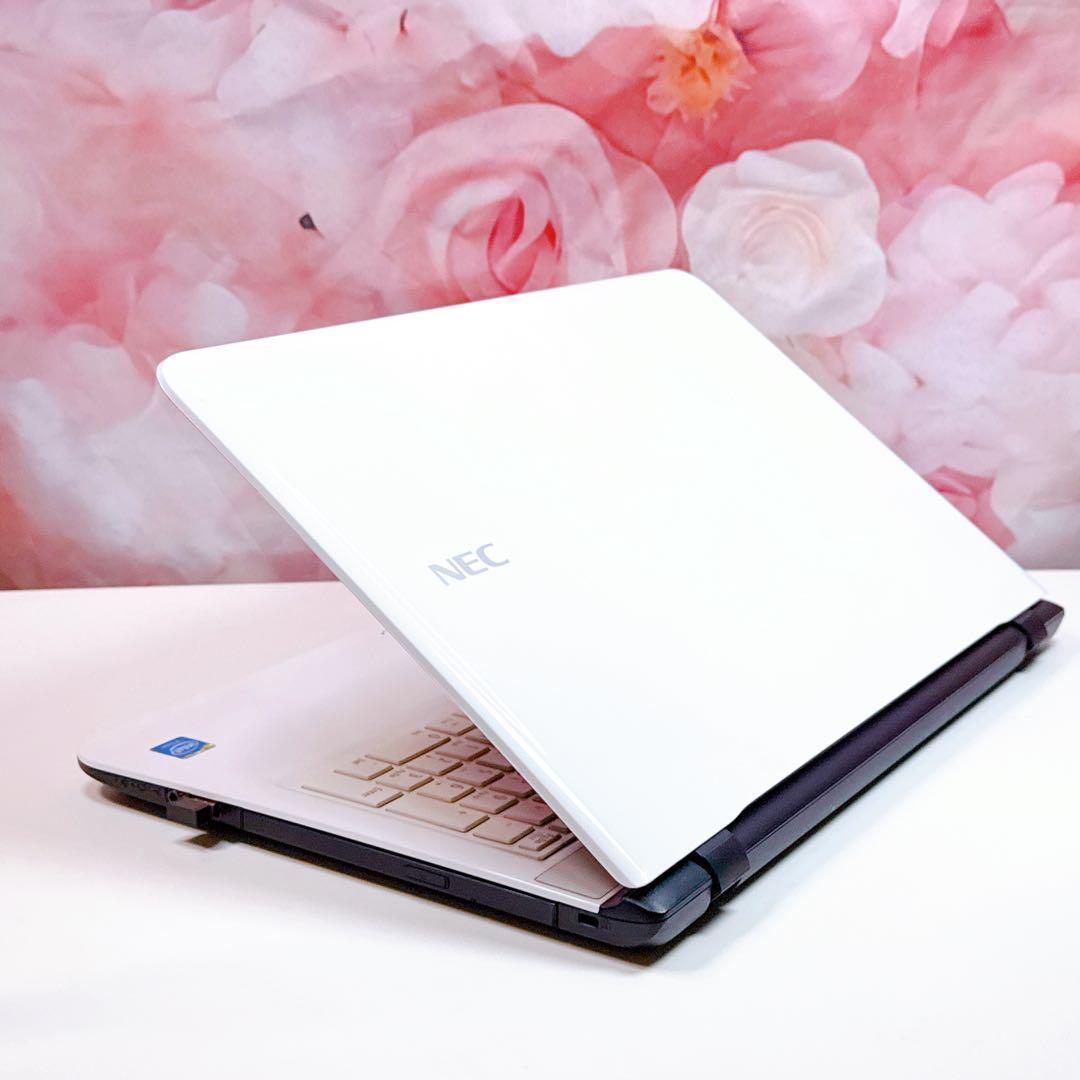 新品高速SSD✨windows11 ノートパソコン オフィス カメラ付薄型 白