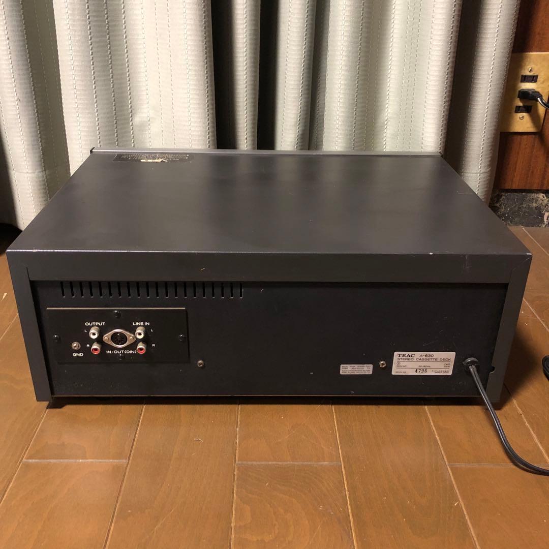TEAC A-630 ステレオカセットデッキ テープレコーダー