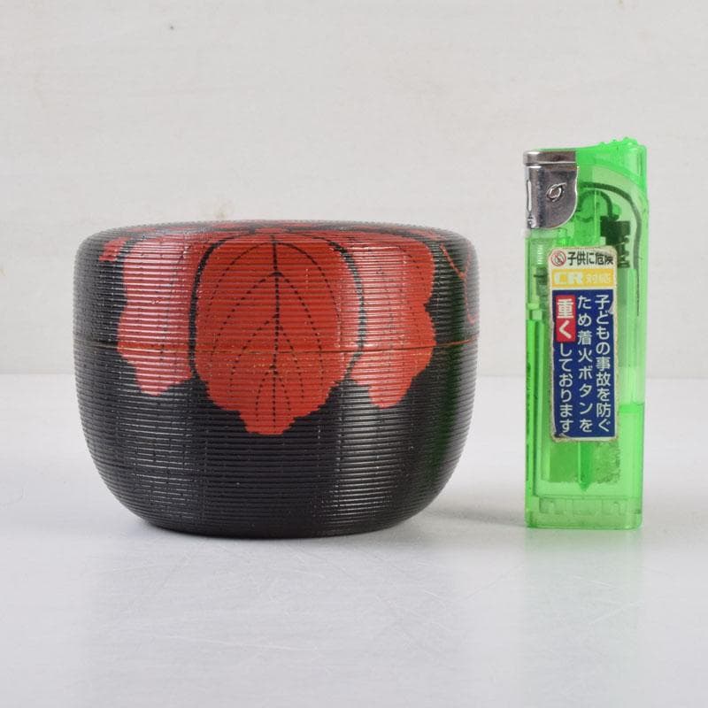 茶道具　加賀蒔絵師　高橋正良作　鵬雲斎好　菊桐文　寿輪棗　共箱　V　8728