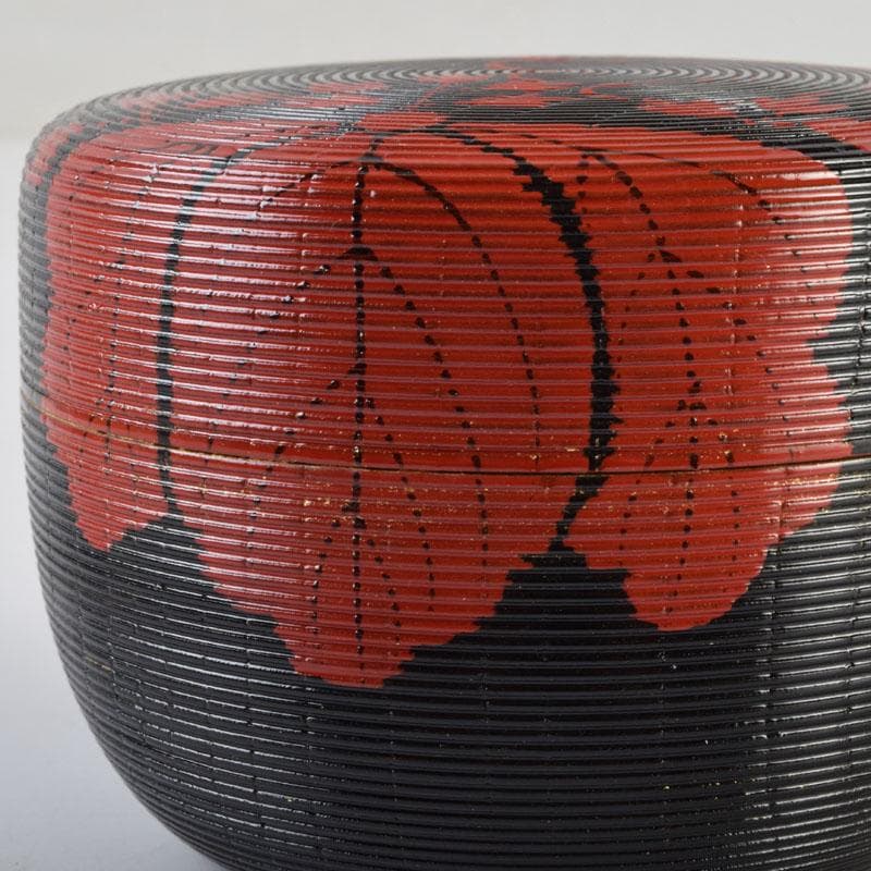 茶道具　加賀蒔絵師　高橋正良作　鵬雲斎好　菊桐文　寿輪棗　共箱　V　8728