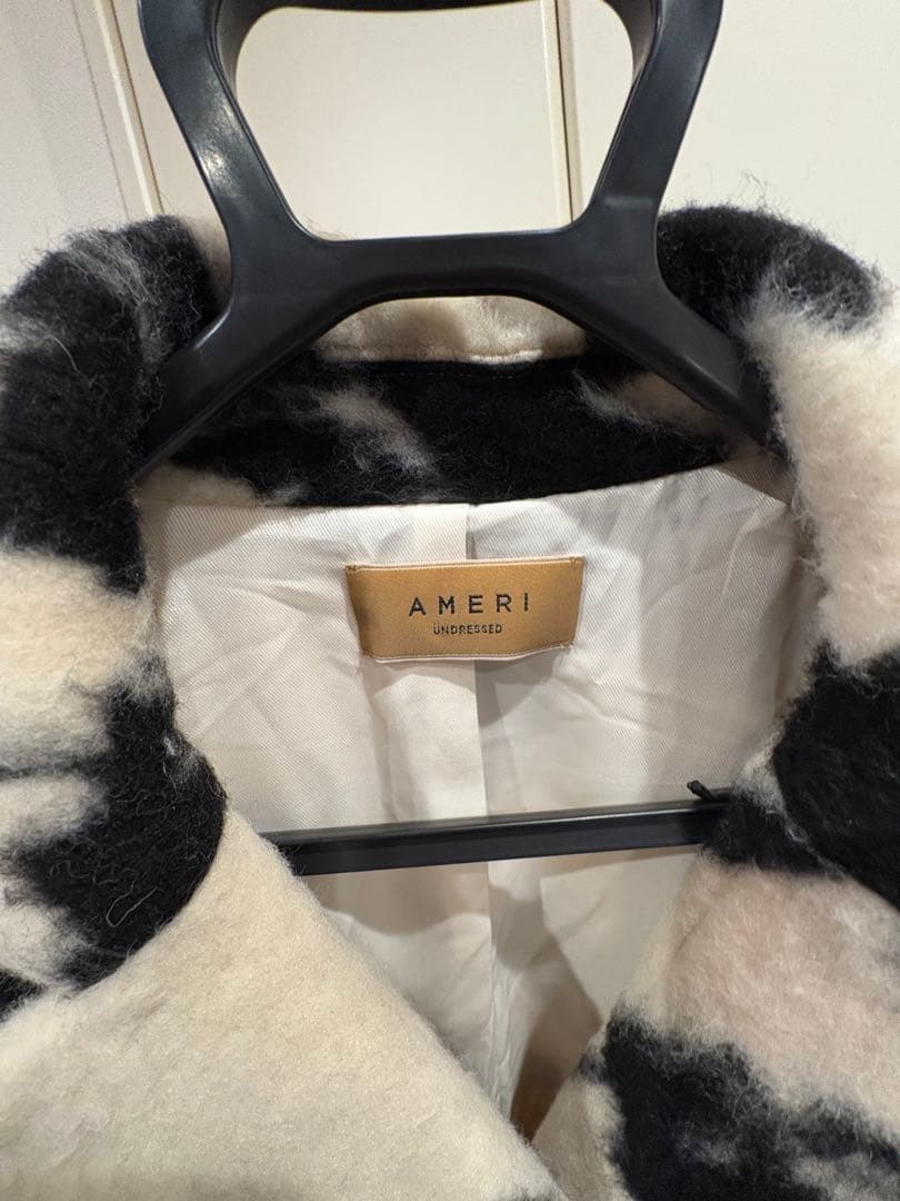 Ameri UND SHADOW FLOWER WOOL COAT アメリ