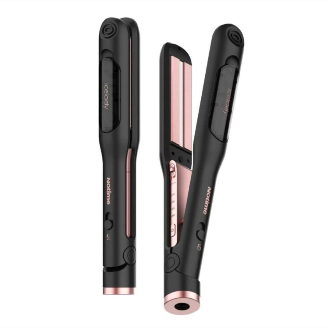 ★新品未使用★notime icelady 07ヘアアイロン　ストレート　カール