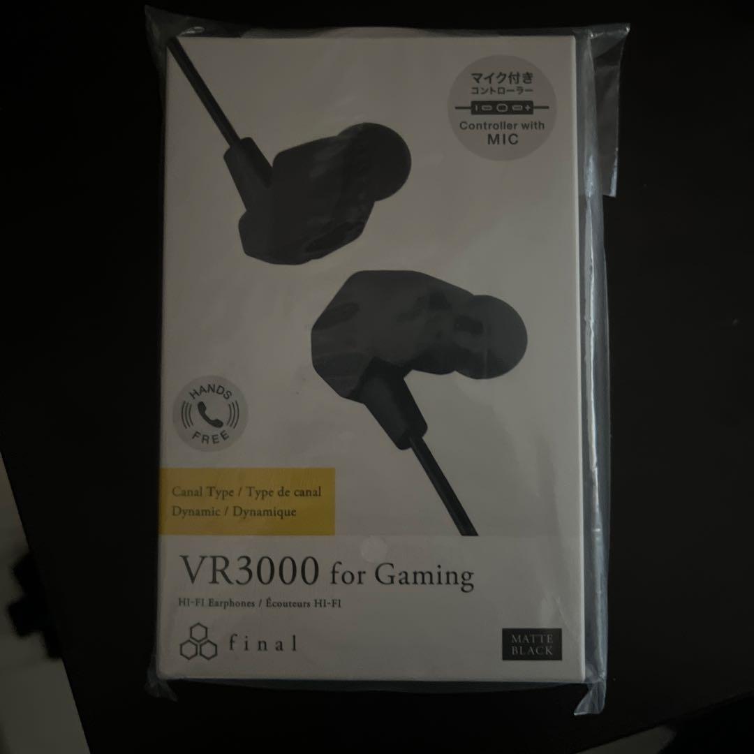 VR3000 ゲーム用カナル型イヤホン