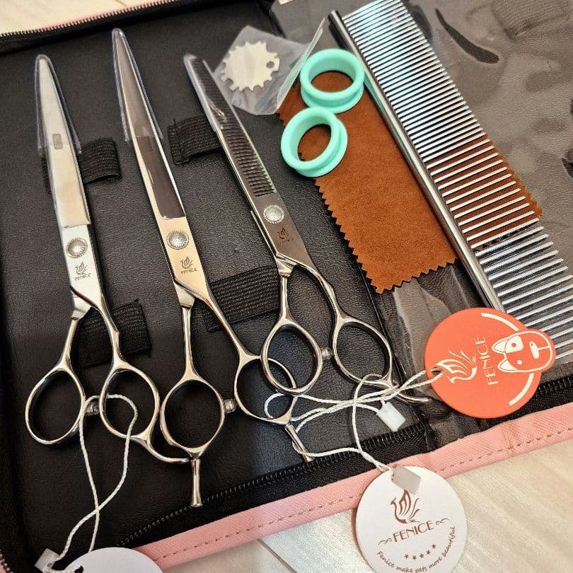 新品★フェニーチェ トリミングシザーセット★トリミングシザー3Pセット&ケース